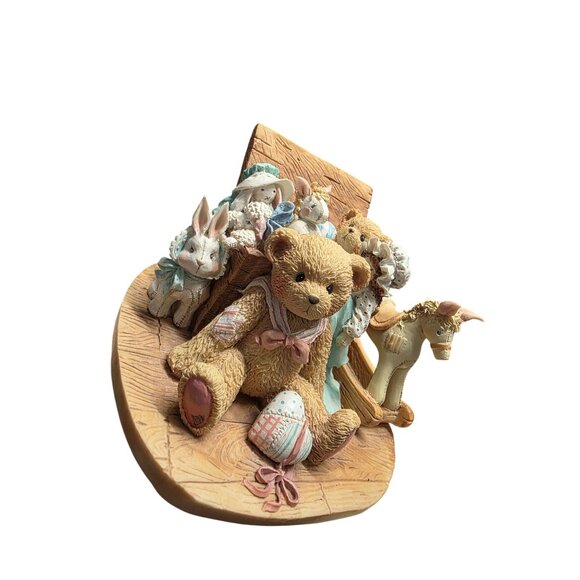 Cherished Teddies Christopher Old Friends Are the Best Friends Large Figurine - Picture 5 of 10